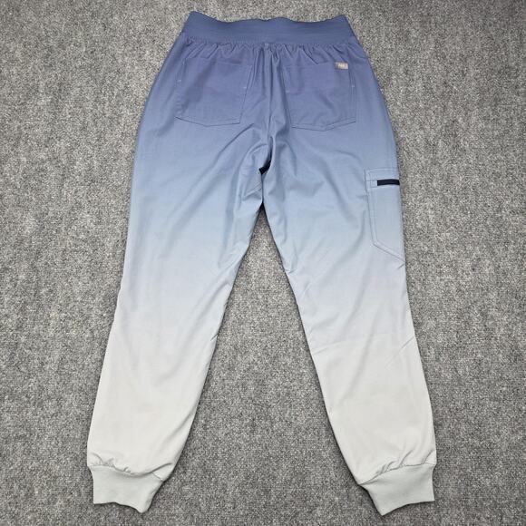 Figs Scrub Pants Womens Small Blue Gray Ombre Jogger Technical Collection Work - Picture 3 of 16